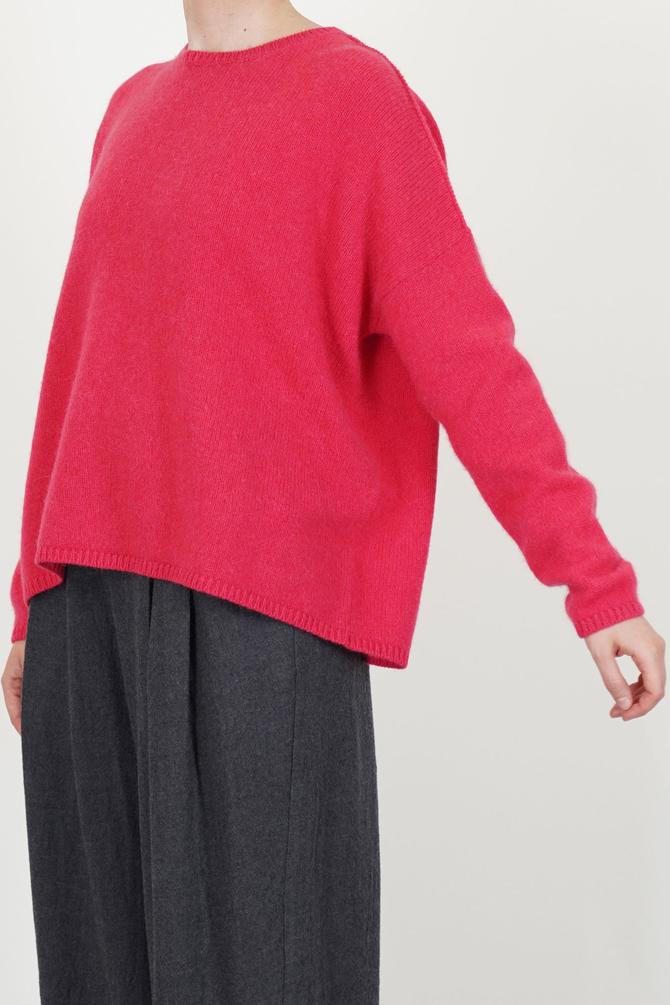 sweater cashmere alpaca raspberry p1890/ts998