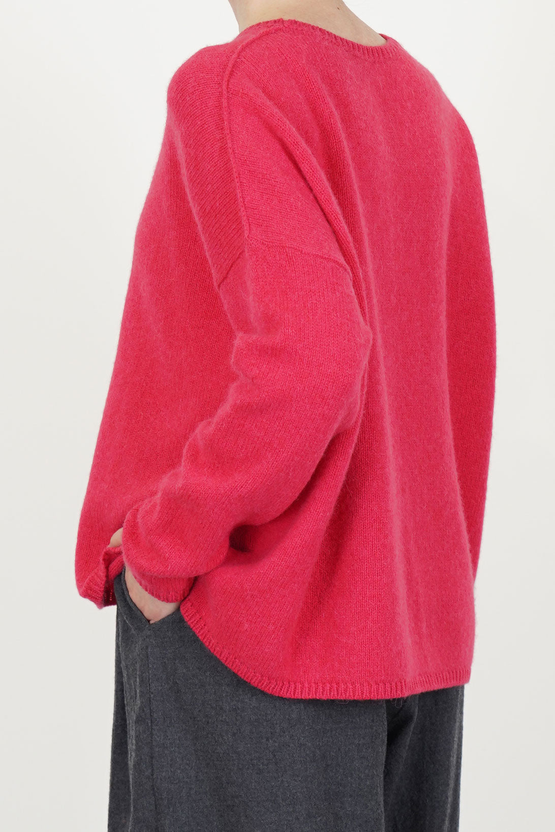 sweater cashmere alpaca raspberry p1890/ts998