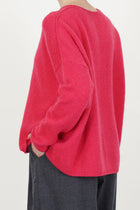 sweater cashmere alpaca raspberry p1890/ts998