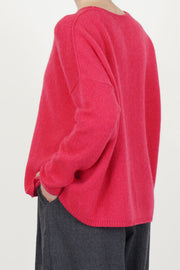 sweater cashmere alpaca raspberry p1890/ts998