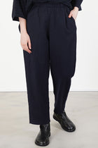 trousers crinkled virgin wool blue p1002/ts990