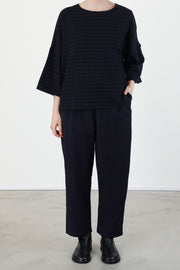 shirt virgin wool black night check p2038/ts1009