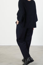 trousers crinkled virgin wool blue p1002/ts990