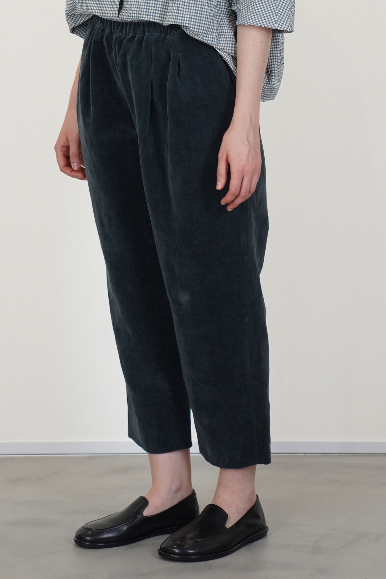 trousers velvet dark teal p1922/ts984