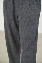 trousers virgin wool cement fine check p1002/ts1007