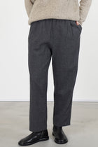 trousers virgin wool cement fine check p1002/ts1007