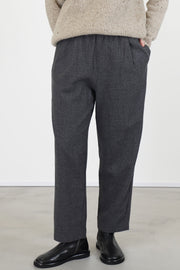 trousers virgin wool cement fine check p1002/ts1007