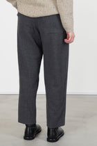 trousers virgin wool cement fine check p1002/ts1007