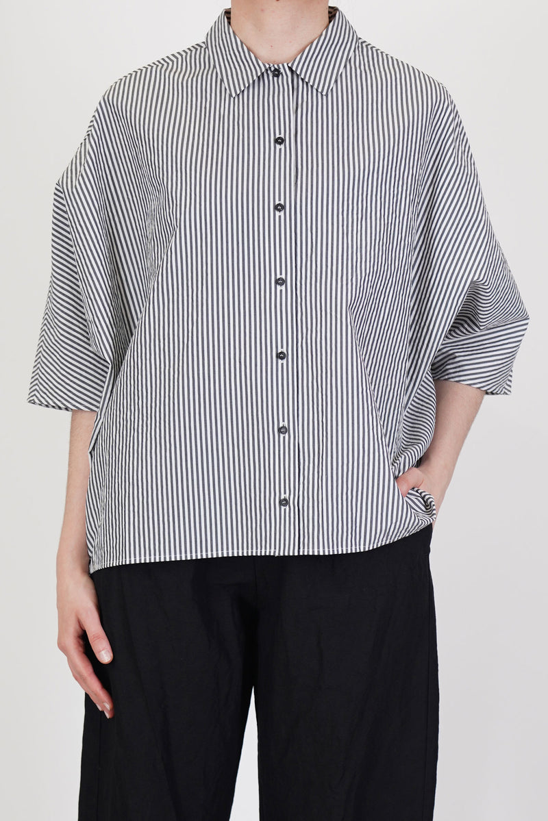 wide shirt stripes black p2056/ts958