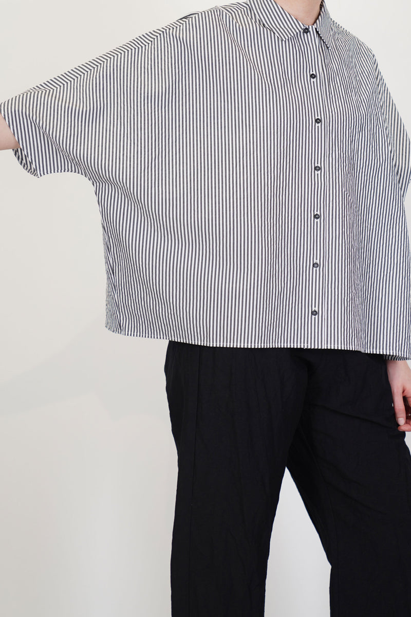 wide shirt stripes black p2056/ts958