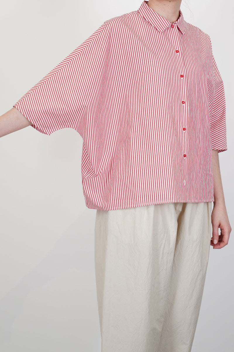 wide shirt stripes pomegranate p2056/ts958