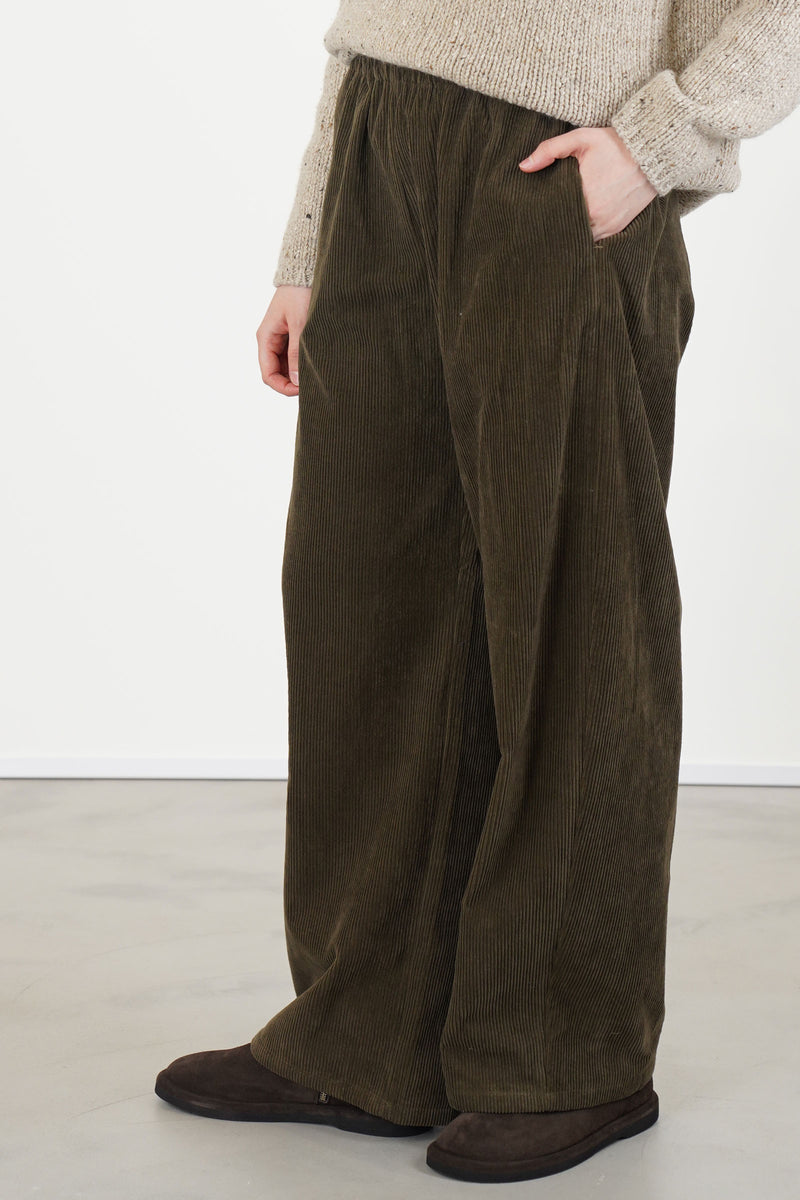 wide trousers cord military p2061/ts1013