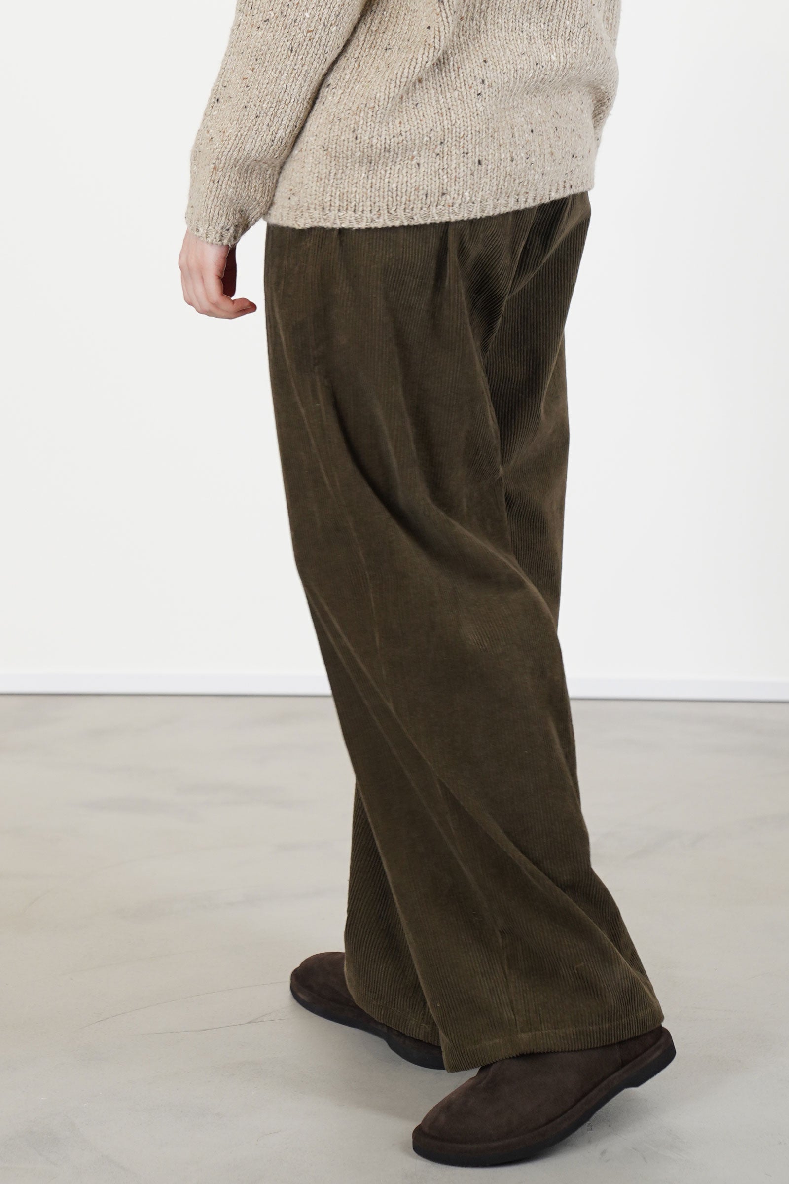 wide trousers cord military p2061/ts1013