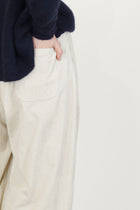 wide trousers cotton corduroy milk p2062/ts1013