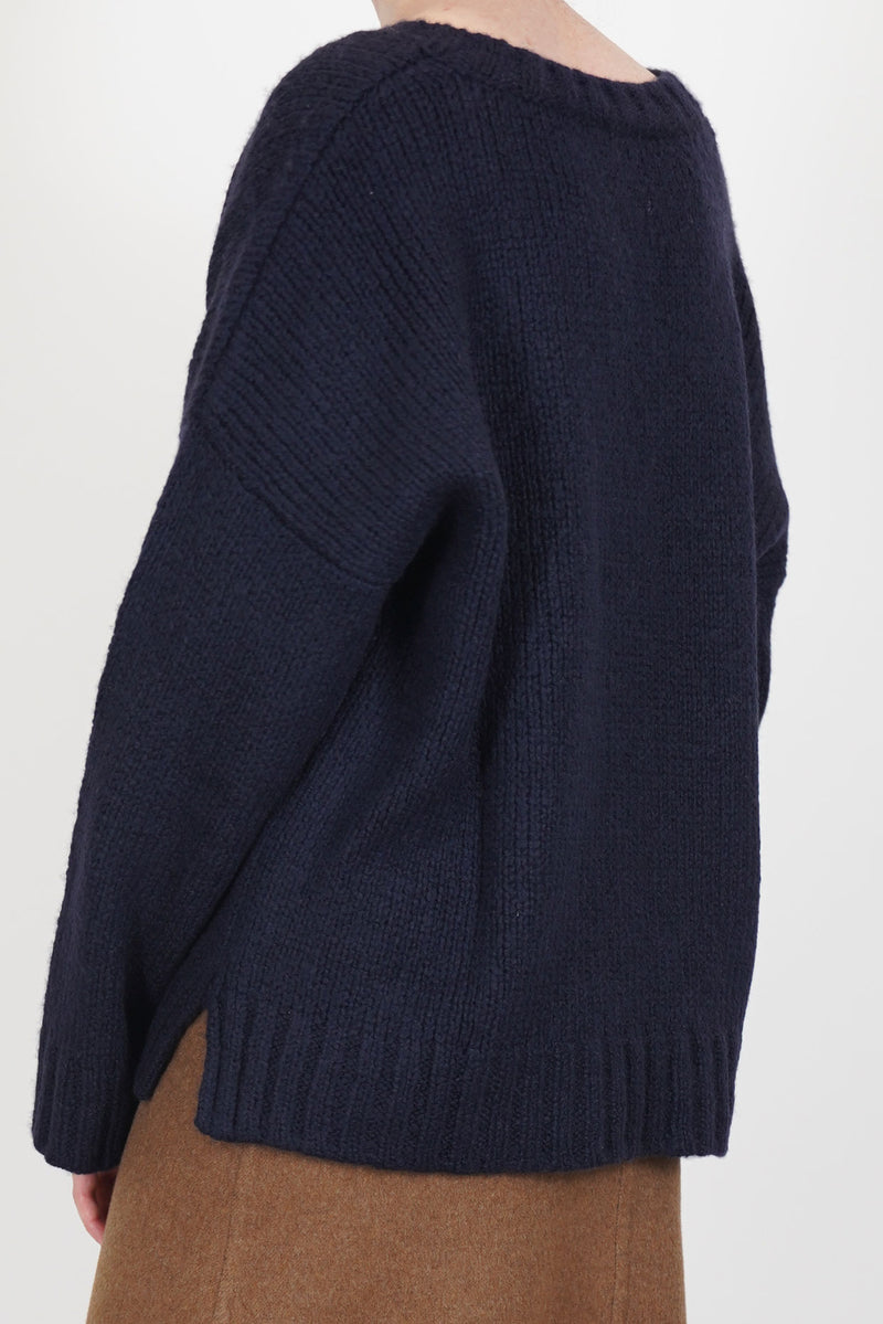 cashmere knit ferro navy
