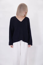 cashmere knit ferro navy