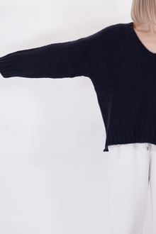 cashmere knit ferro navy