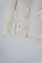 cotton linen jacket lotto ivory
