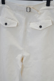 cotton linen pants lucy ivory