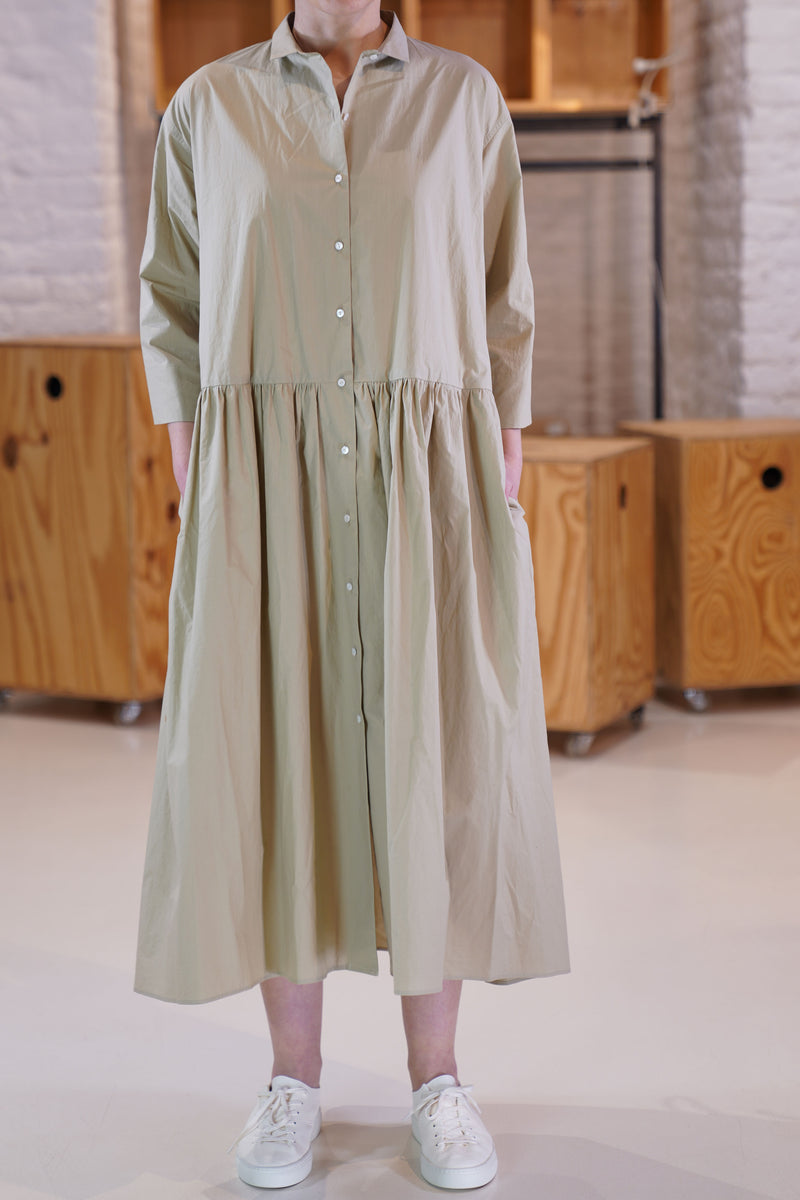 cotton dress ginger cappuccino