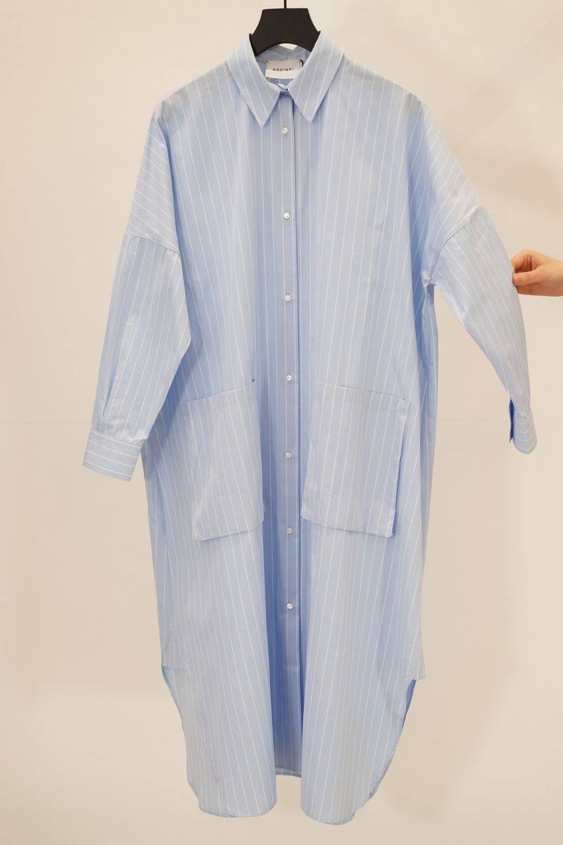 dress leni cerulian stripes