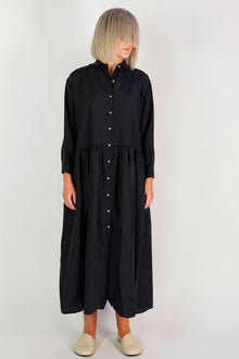 dress luce silk black