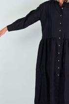 dress luce silk black