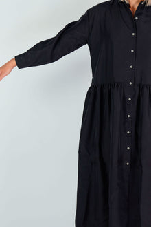 dress luce silk black