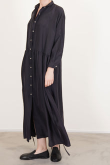 dress luce silk black