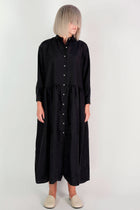 dress luce silk black