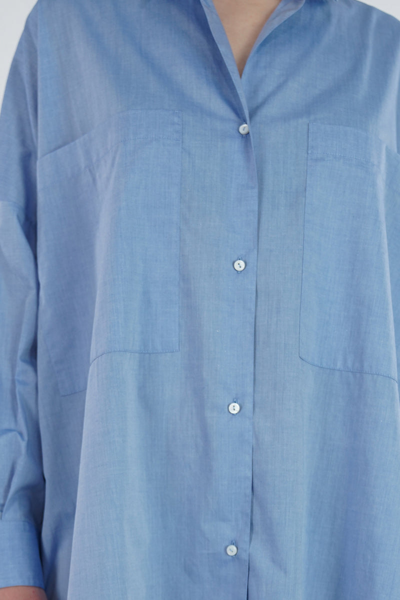 shirt dress topazio light blue