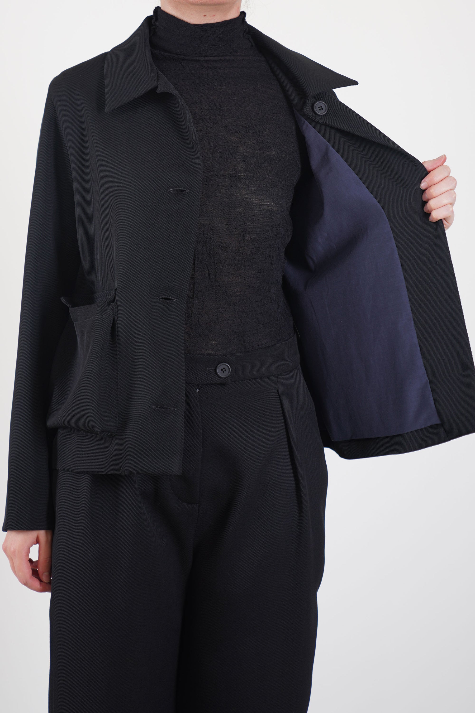 jacket loto wool black