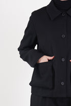 jacket loto wool black