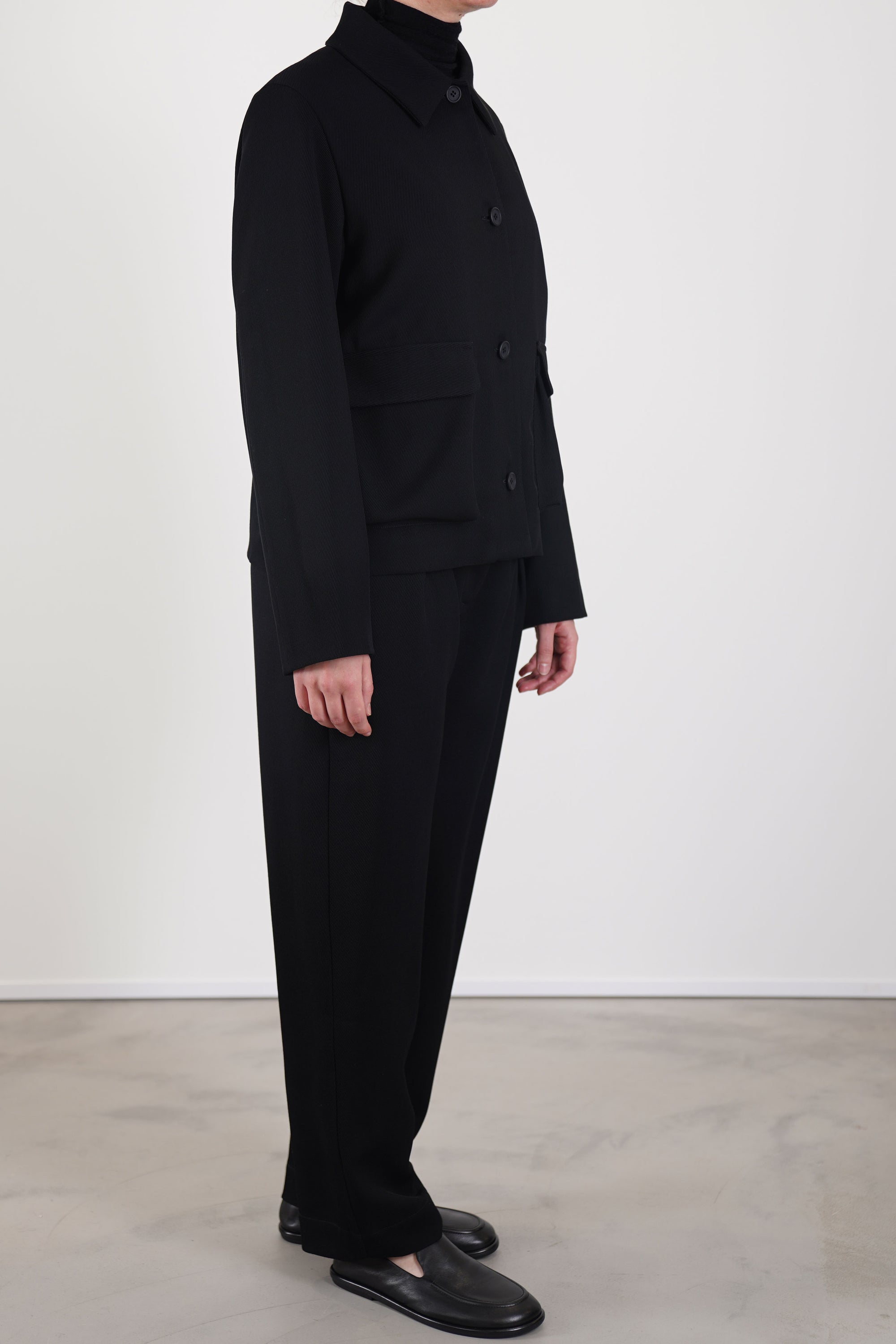 jacket loto wool black