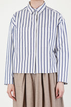 julia shirt cotton blue stripe