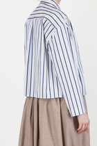 julia shirt cotton blue stripe