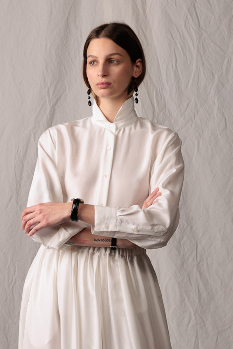 luna shirt silk natural