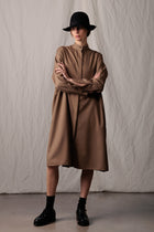 marylin wool dress coffe