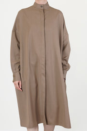 marylin wool dress coffe