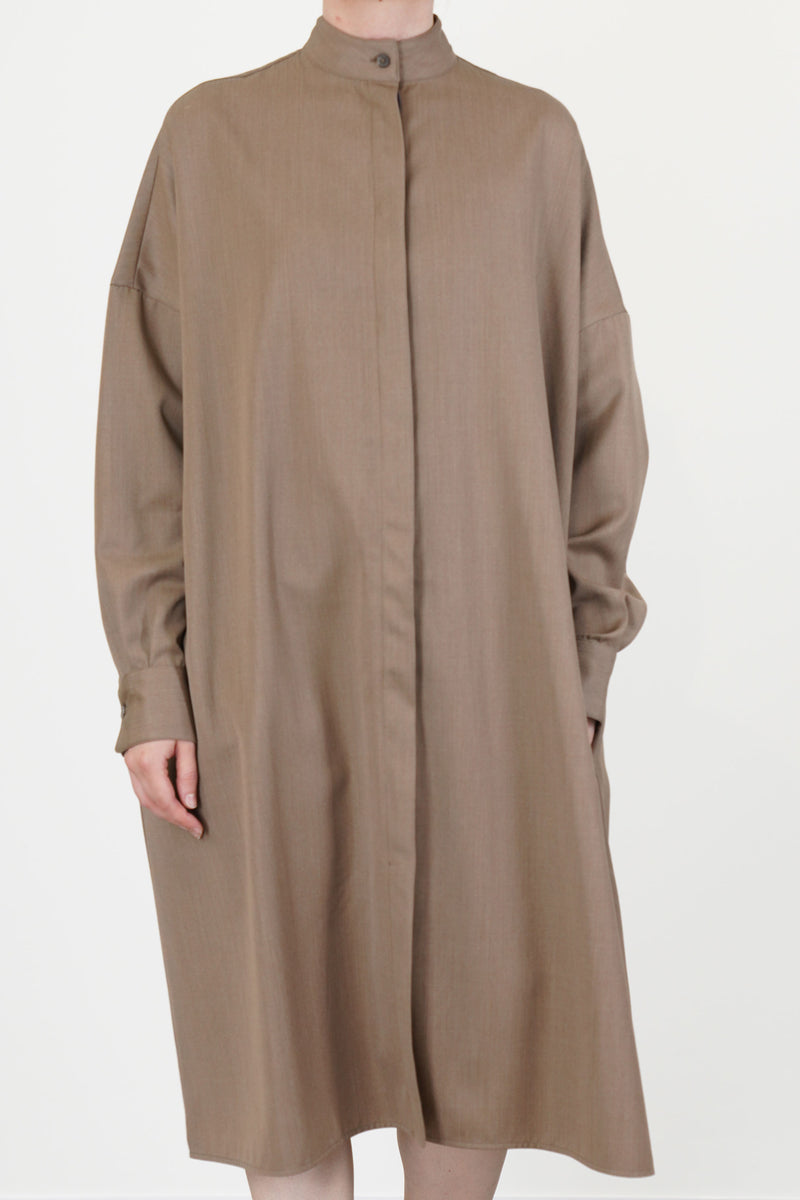 marylin wool dress coffe