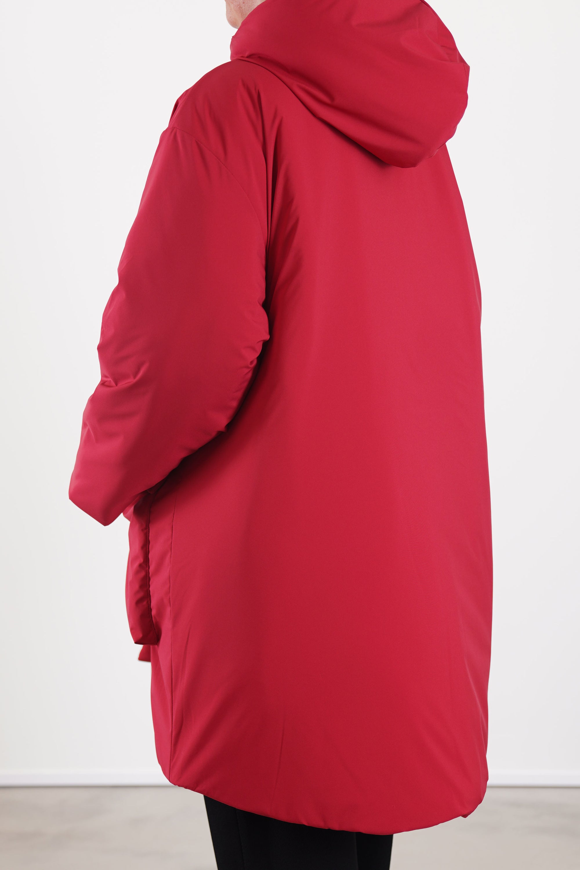 padded coat anne red
