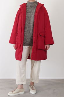 padded coat anne red