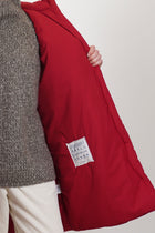 padded coat anne red