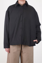 padded shirt jacket brooke black