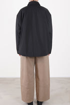 padded shirt jacket brooke black