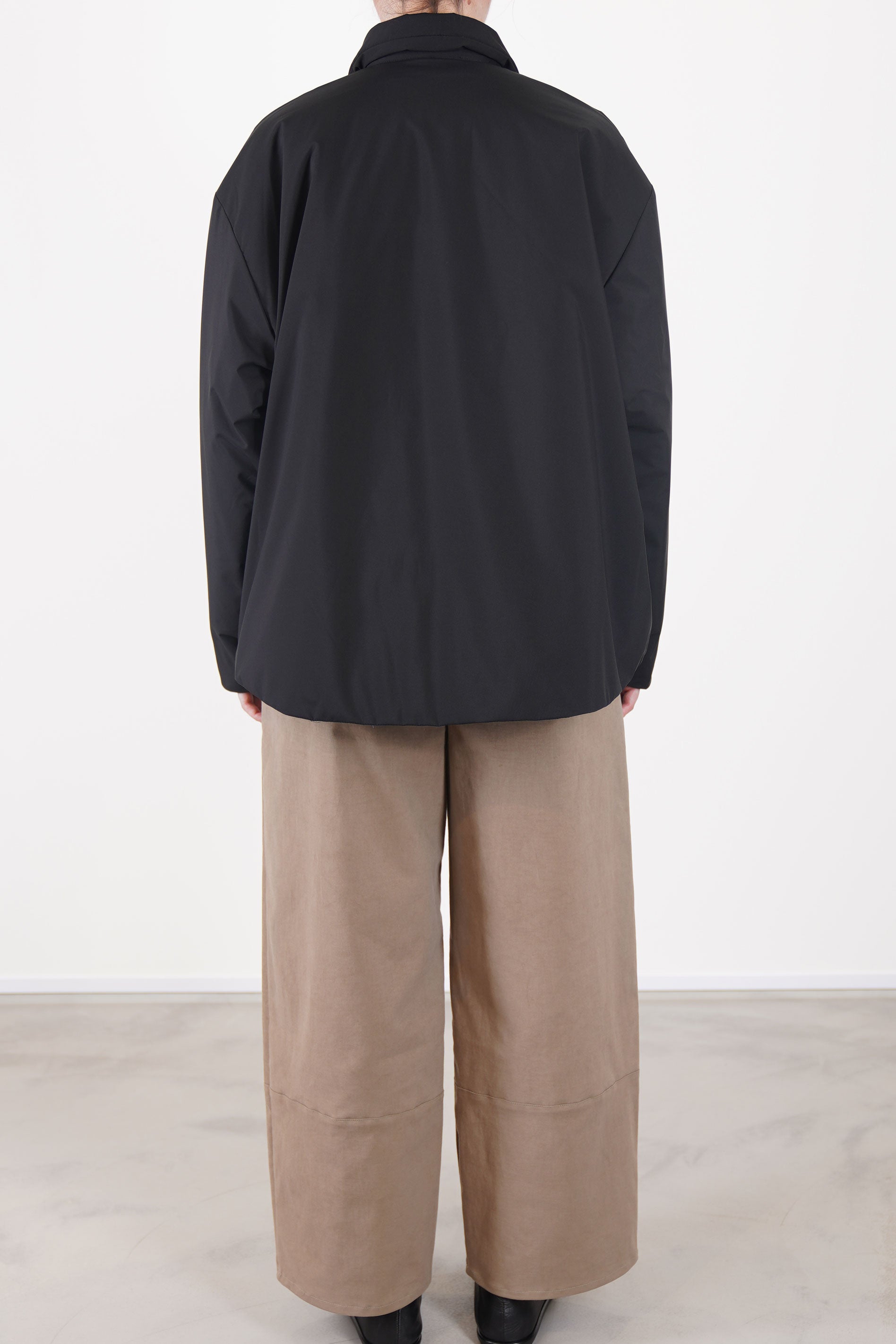 padded shirt jacket brooke black