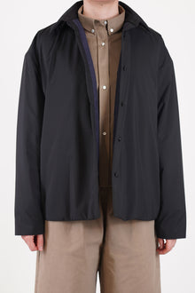 padded shirt jacket brooke black