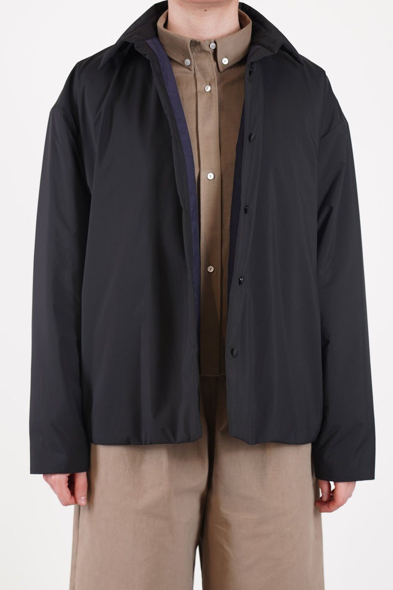 padded shirt jacket brooke black
