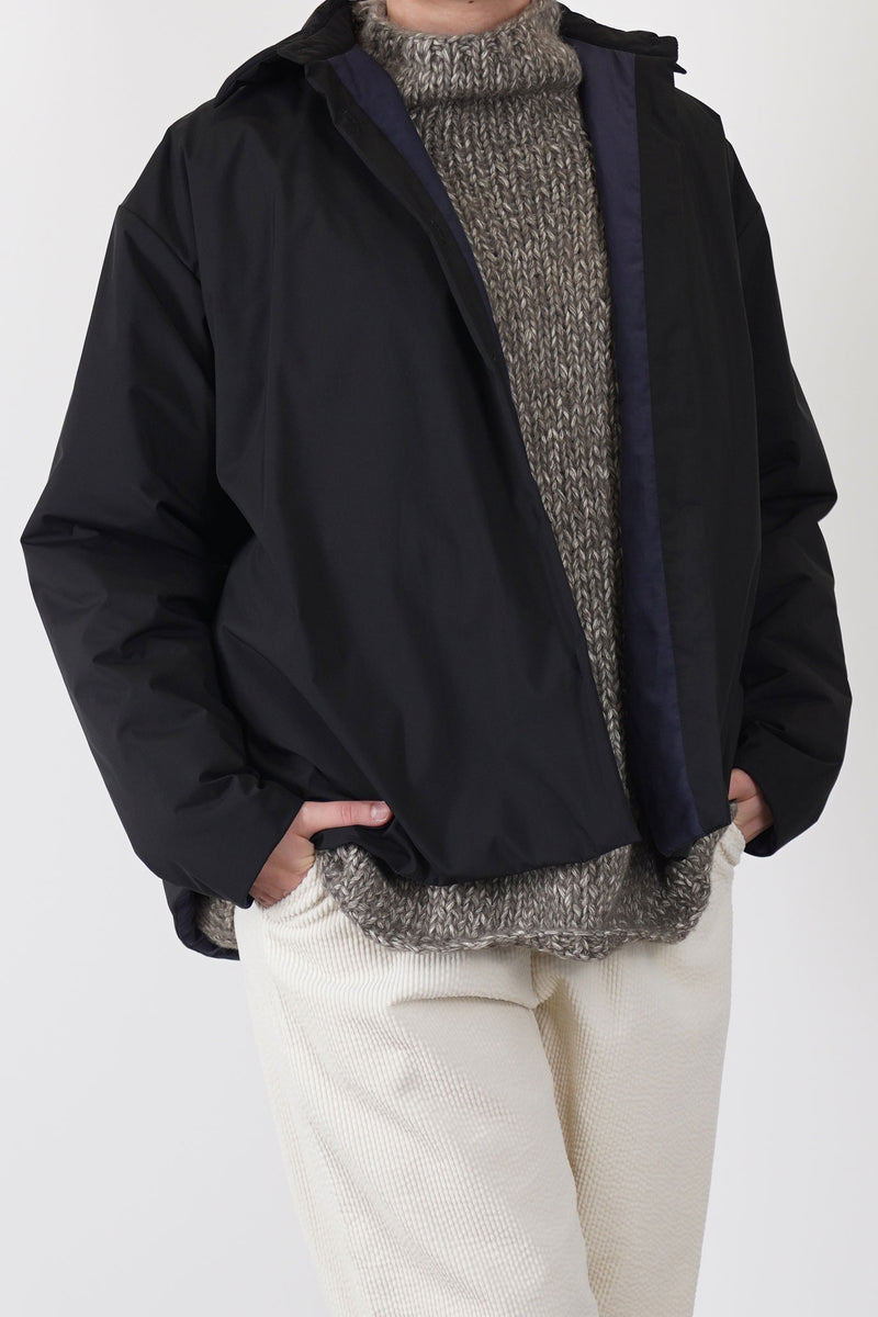 padded shirt jacket brooke black