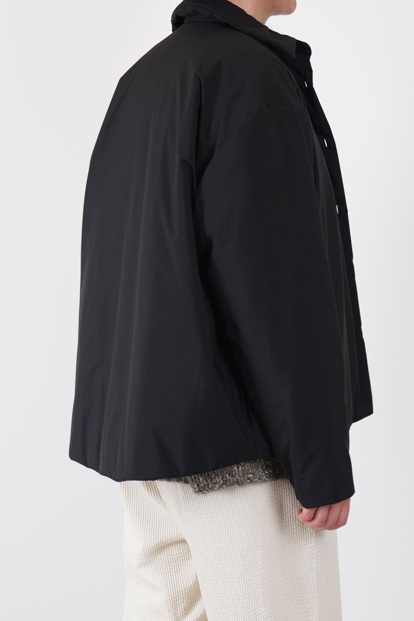 padded shirt jacket brooke black